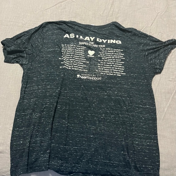 As I Lay Dying band merch Shaped by fire tour ladies Size XL metal 2000 Y2K - Picture 7 of 7